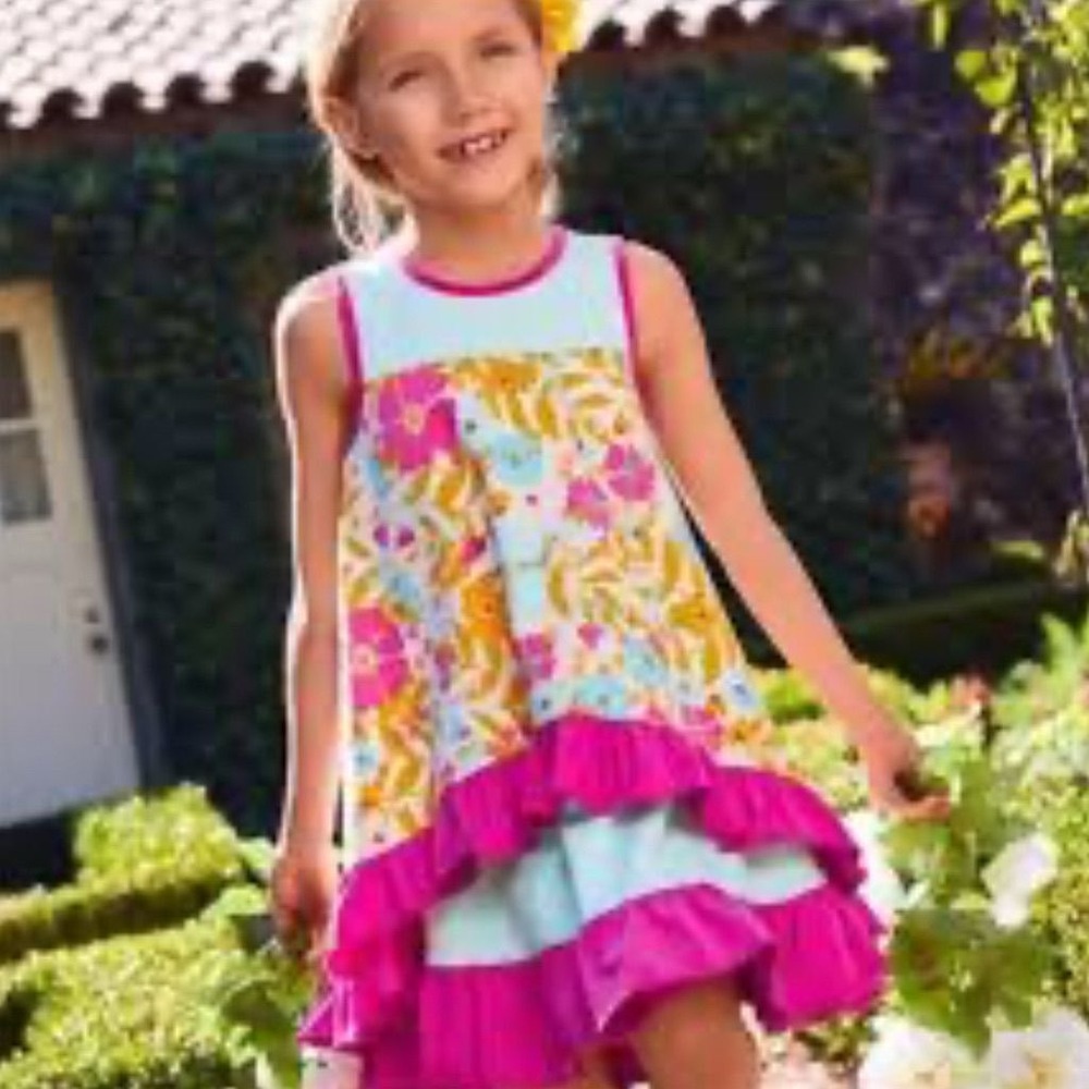 Matilda Jane Girls 2 2T Fun in the sun‎ brilliant daydream tank dress  SI57